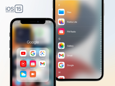 اسکرین شات برنامه Launcher iOS 15 For Android 6