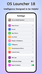 اسکرین شات 6 برنامه OS Launcher 18 - iLauncher OS