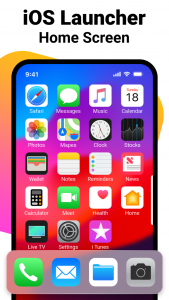 اسکرین شات برنامه iOS Launcher - iphone Themes 1