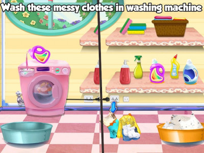 اسکرین شات بازی Laundry Washing Clothes - Laundry Day Care 3
