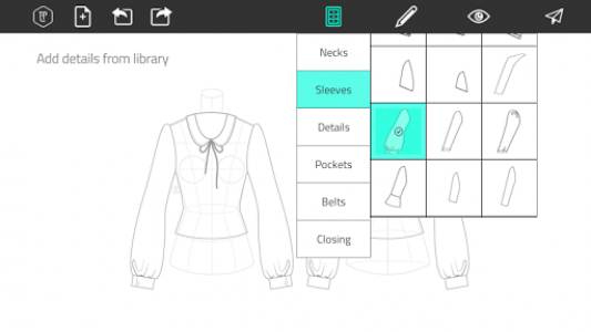 اسکرین شات برنامه Fashion Design Flat Sketch 2