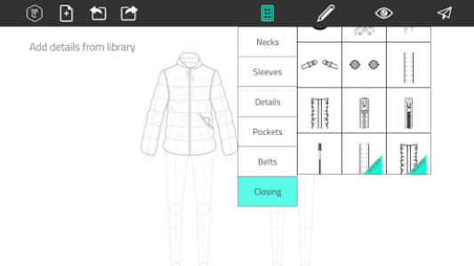 اسکرین شات برنامه Fashion Design Flat Sketch 3
