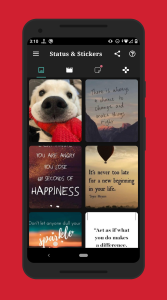 اسکرین شات 1 برنامه Status, Sticker Saver