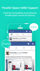 اسکرین شات برنامه Parallel Space - 64Bit Support 1