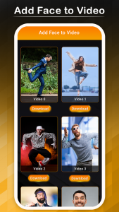 اسکرین شات برنامه Add Face to Video - Face Changer Video Editor 3