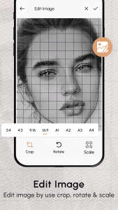 اسکرین شات برنامه AI Grid Art : Draw Art 5