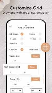 اسکرین شات برنامه AI Grid Art : Draw Art 2