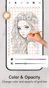 اسکرین شات برنامه AI Grid Art : Draw Art 3