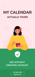 اسکرین شات برنامه My Calendar - Period Tracker 1