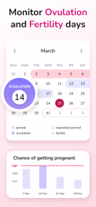 اسکرین شات برنامه My Period Calendar & Tracker 6