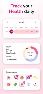 اسکرین شات برنامه My Calendar - Period Tracker 3