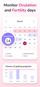 اسکرین شات برنامه My Calendar - Period Tracker 6