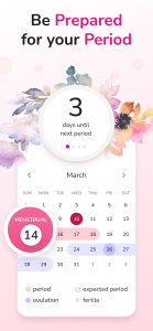 اسکرین شات برنامه My Calendar - Period Tracker 2