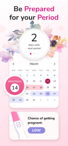 اسکرین شات برنامه My Calendar - Period Tracker 2