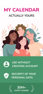 اسکرین شات 1 برنامه Period Calendar, Cycle Tracker