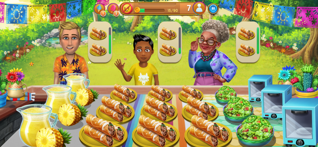 اسکرین شات بازی Virtual Families: Cook Off 4