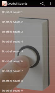 اسکرین شات برنامه Doorbell Sounds Prank 1