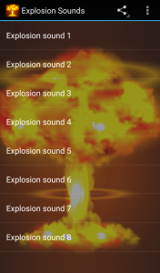 اسکرین شات 1 برنامه Explosion Sounds Prank