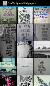 اسکرین شات برنامه Graffiti Quote Wallpapers 2