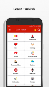 اسکرین شات برنامه Learn Turkish Language - Turkish Translator 1