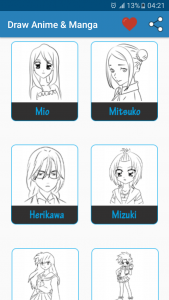 اسکرین شات برنامه Draw Anime & Manga 2