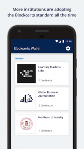 اسکرین شات برنامه Blockcerts Wallet 2