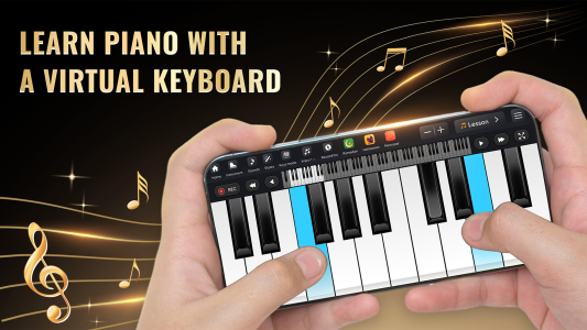 اسکرین شات 1 برنامه Learn Piano - Piano Keyboard