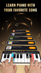 اسکرین شات 2 برنامه Learn Piano - Piano Keyboard