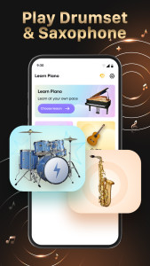 اسکرین شات 4 برنامه Learn Piano - Piano Keyboard