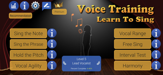 اسکرین شات 3 برنامه Voice Training - Learn To Sing