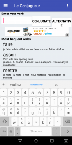 اسکرین شات برنامه Le Conjugueur 4