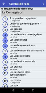 اسکرین شات برنامه Le Conjugueur 5