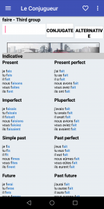 اسکرین شات برنامه Le Conjugueur 1