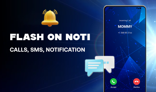 اسکرین شات 3 برنامه Flashlight Alert & LED Text