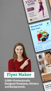 اسکرین شات 1 برنامه Flyer Maker, Poster Maker