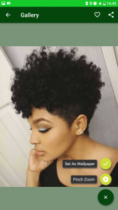 اسکرین شات برنامه Short Hairstyles for Black Woman 3