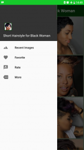 اسکرین شات برنامه Short Hairstyles for Black Woman 1
