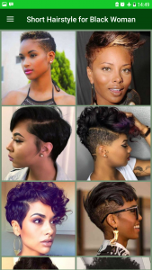 اسکرین شات برنامه Short Hairstyles for Black Woman 2