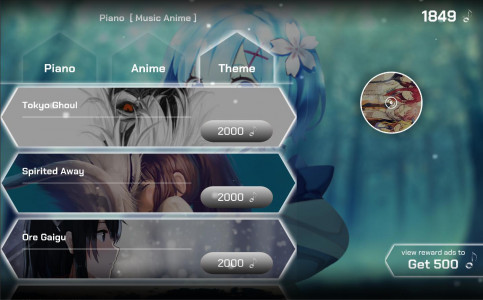 اسکرین شات بازی Piano Tile - The Music Anime 2