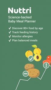 اسکرین شات برنامه Nuttri - Baby Food: Guide to starting solids 1