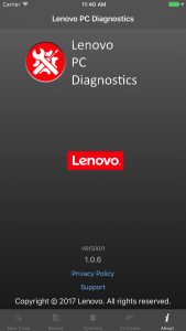 اسکرین شات برنامه Lenovo PC Diagnostics 2.0 2