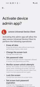 اسکرین شات برنامه Lenovo Universal Device Client 4