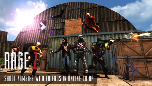 اسکرین شات بازی Rage Z: Multiplayer Zombie FPS 1