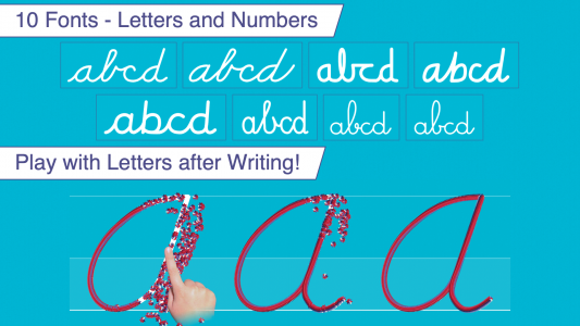 اسکرین شات برنامه Cursive Letters Writing Wizard 3