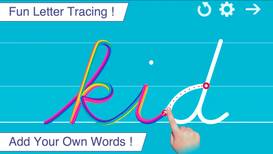 اسکرین شات برنامه Cursive Letters Writing Wizard 1