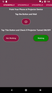 اسکرین شات برنامه Universal Projector Remote Control 4