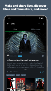 اسکرین شات 5 برنامه Letterboxd