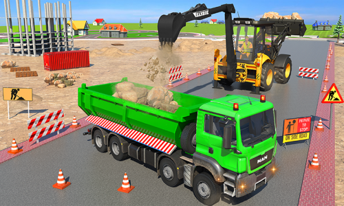 اسکرین شات بازی Highway Construction Games 3d 5