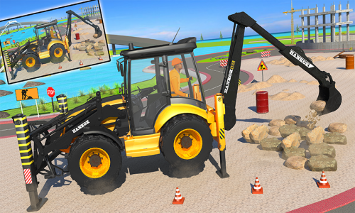اسکرین شات بازی Highway Construction Games 3d 6