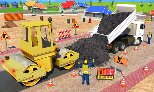 اسکرین شات بازی Highway Construction Games 3d 8